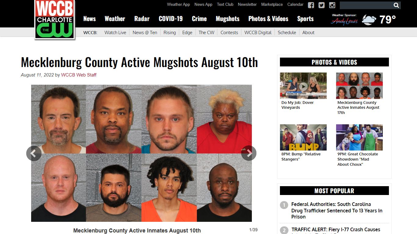 Mecklenburg County Active Mugshots August 10th