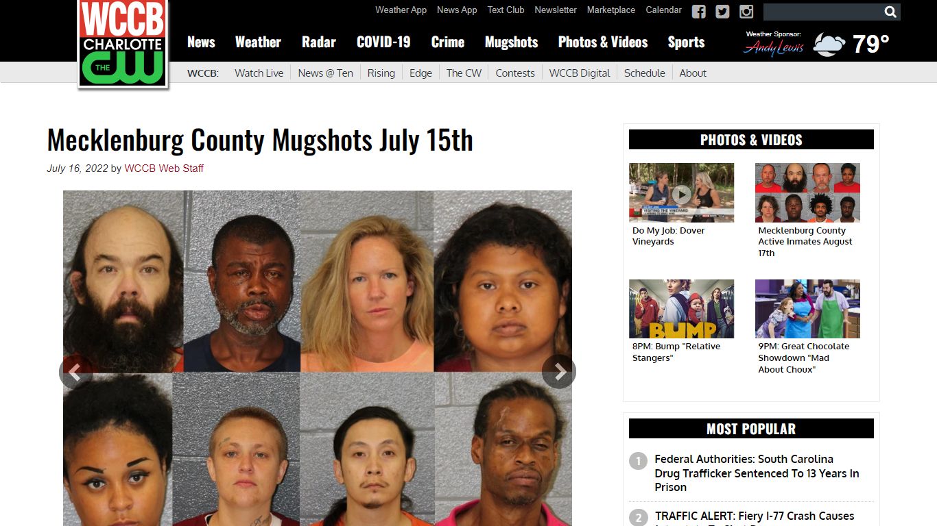 Mecklenburg County Mugshots July 15th - WCCB Charlotte's CW